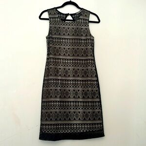 Black and Gold Mini Dress